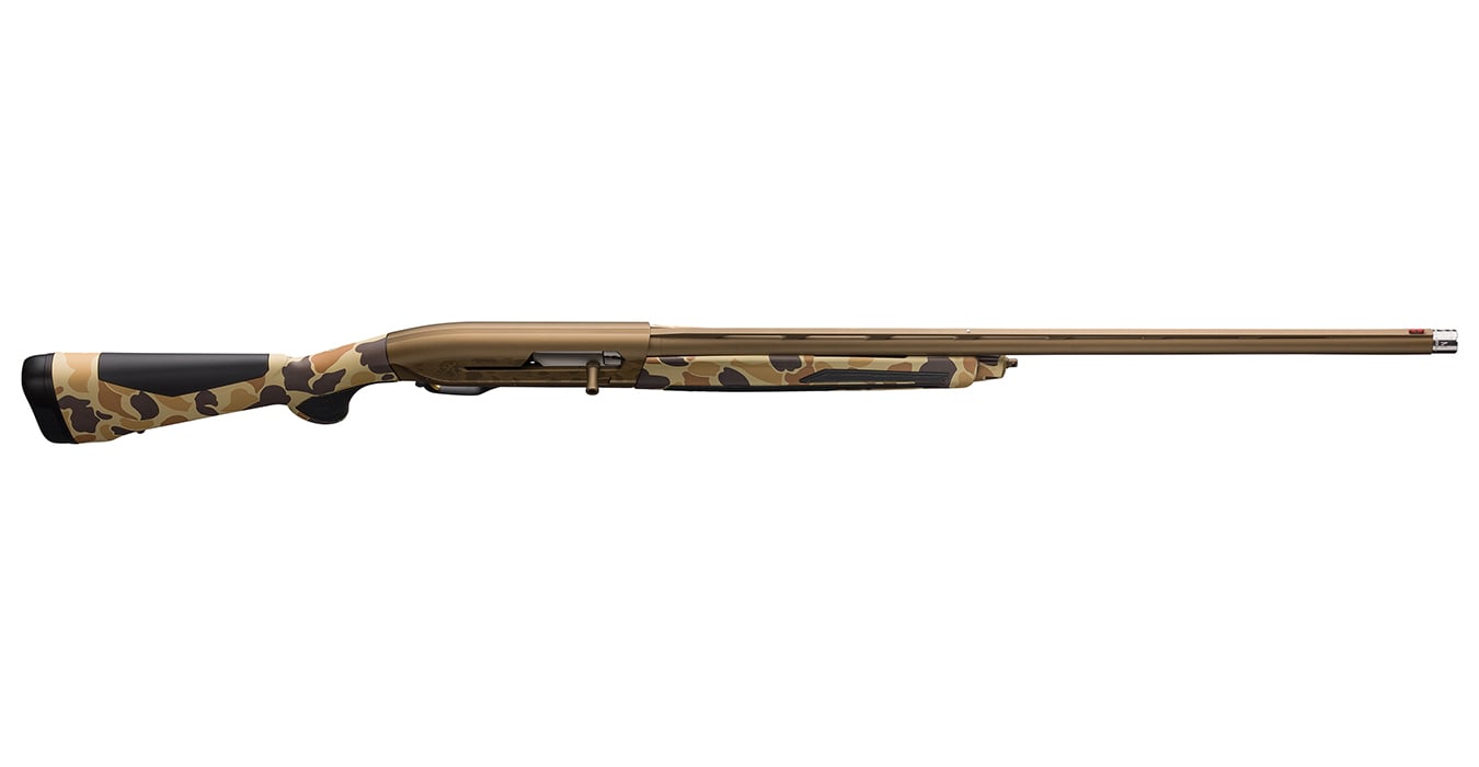 BROWNING FIREARMS Maxus II Wicked Wing 12 Gauge Semi-Auto Shotgun with 26 Inch Barrel and Vintage Tan Camo Stock
